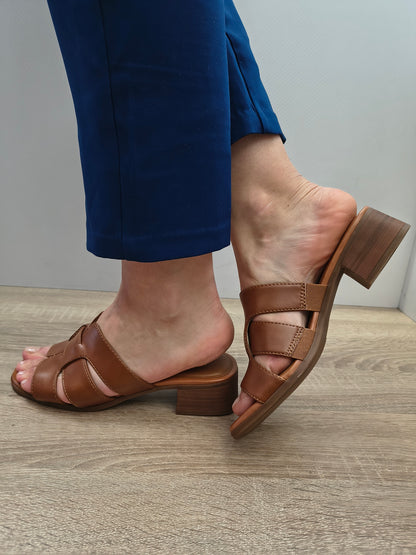 Saboti Casual Damă Jana 27766-46 305 Maro Coniac - Piele Naturală