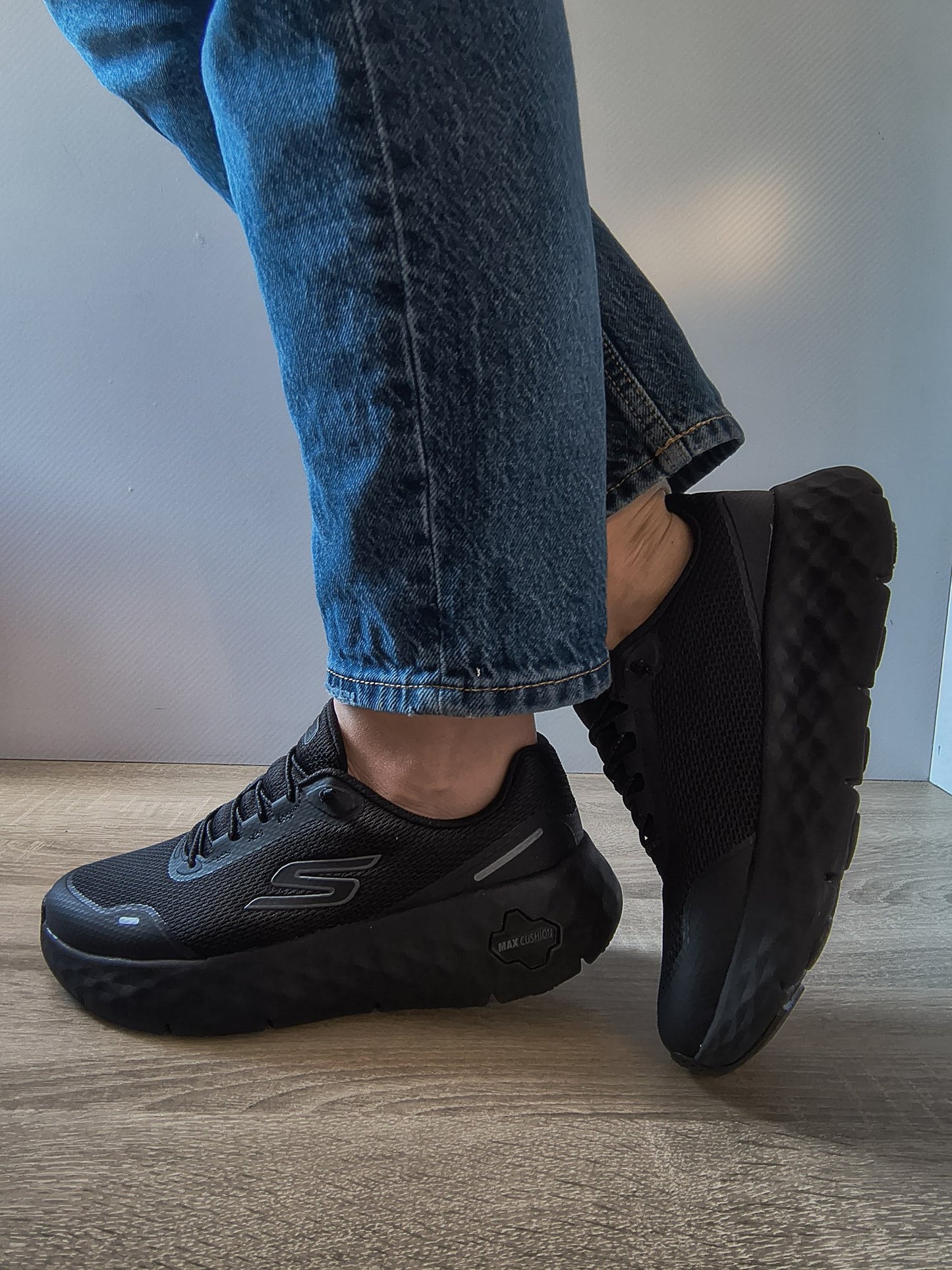 PANTOFI SPORT DAMĂ SKECHERS 126030 BBK NEGRI
