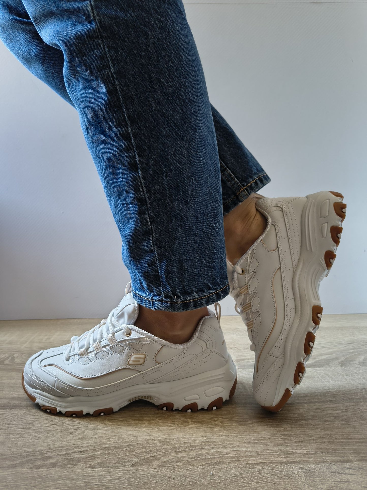 PANTOFI SPORT DAMĂ SKECHERS 149807 WHT ALBI