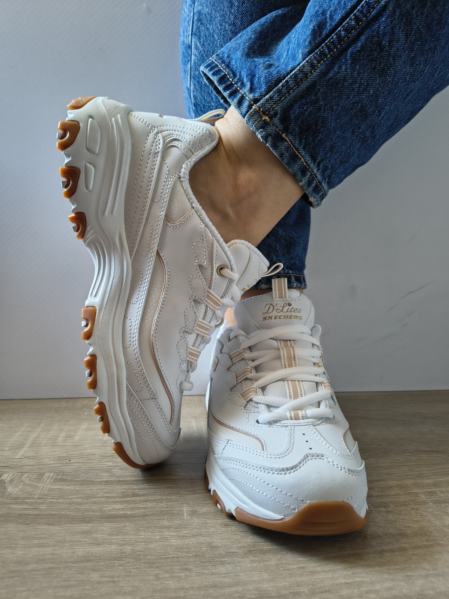 PANTOFI SPORT DAMĂ SKECHERS 149807 WHT ALBI