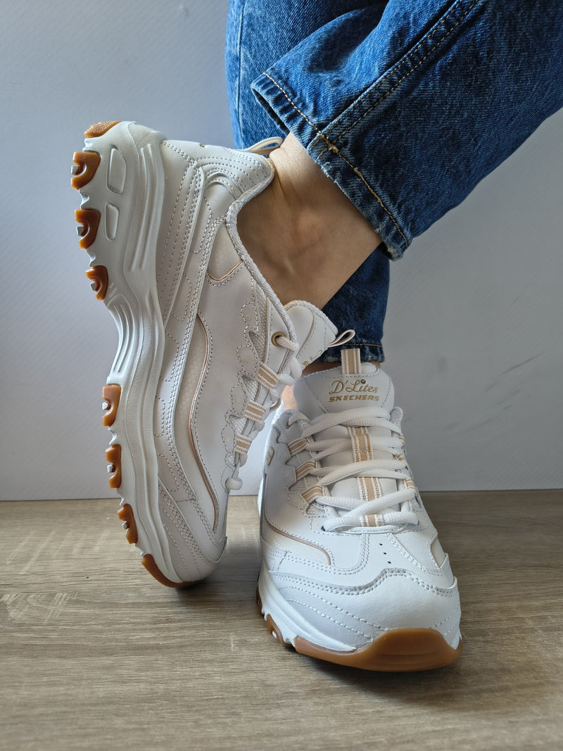 PANTOFI SPORT DAMĂ SKECHERS 149807 WHT ALBI - imagine 5