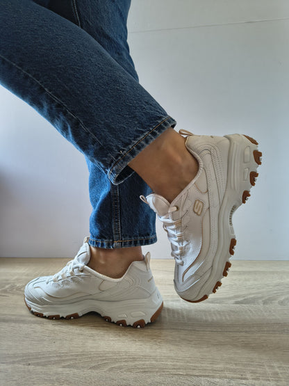 PANTOFI SPORT DAMĂ SKECHERS 149807 WHT ALBI