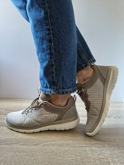 PANTOFI SPORT DAMĂ SKECHERS 12607 TPE BEJ TAUPE