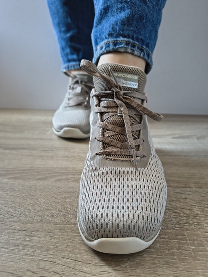 PANTOFI SPORT DAMĂ SKECHERS 12607 TPE BEJ TAUPE