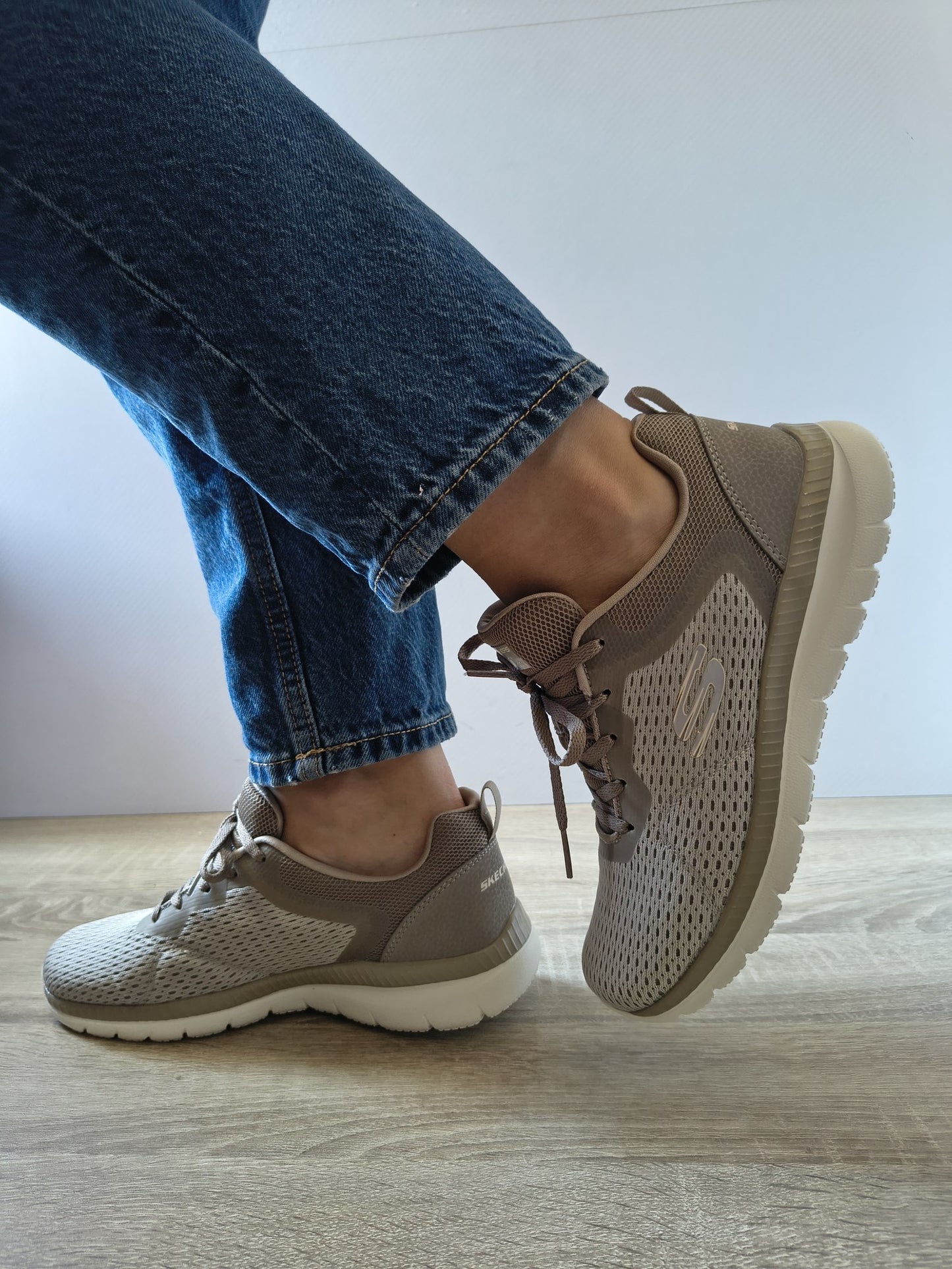 PANTOFI SPORT DAMĂ SKECHERS 12607 TPE BEJ TAUPE