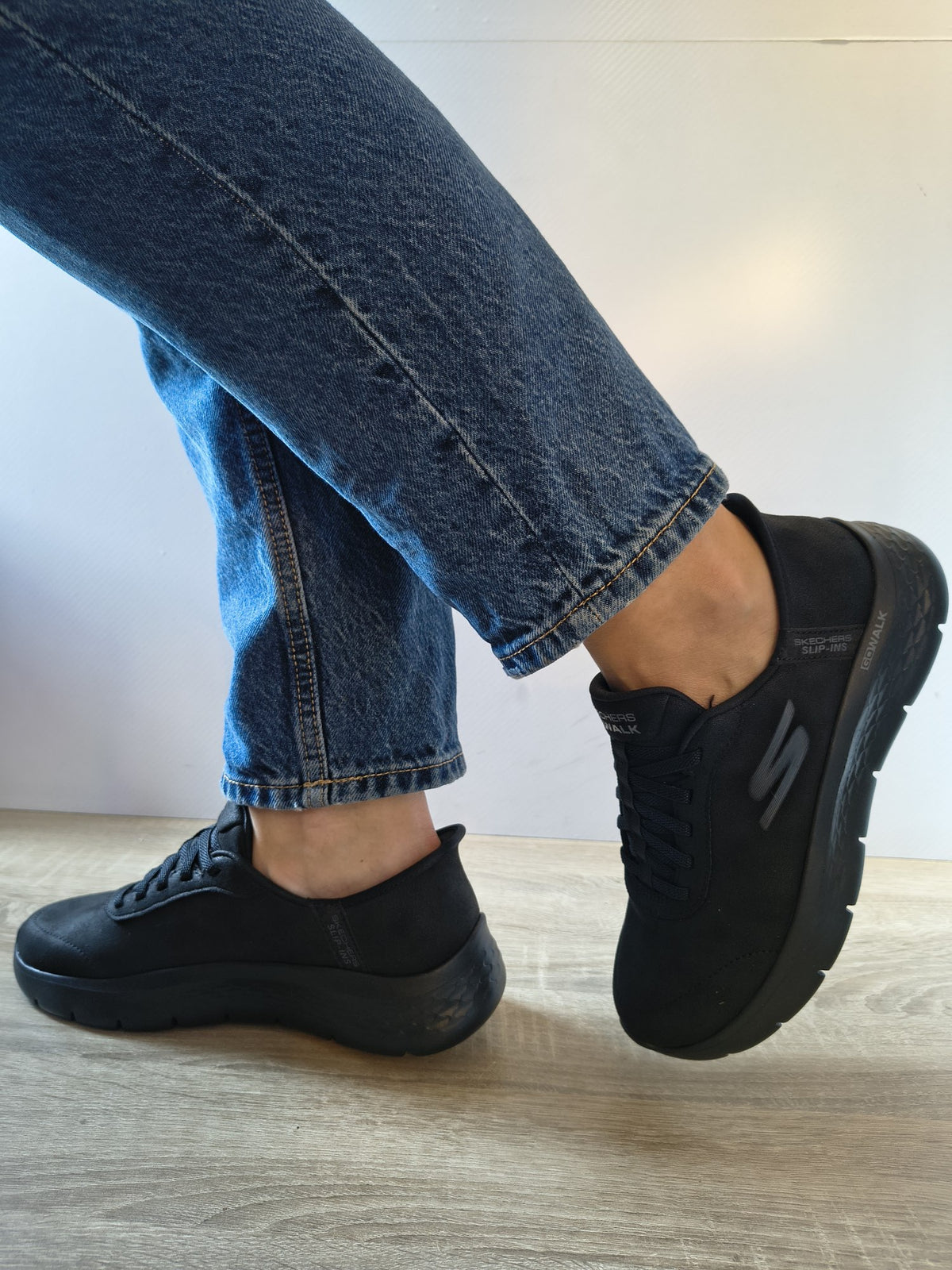 PANTOFI SPORT DAMĂ SKECHERS 124837 BBK NEGRI - imagine 2