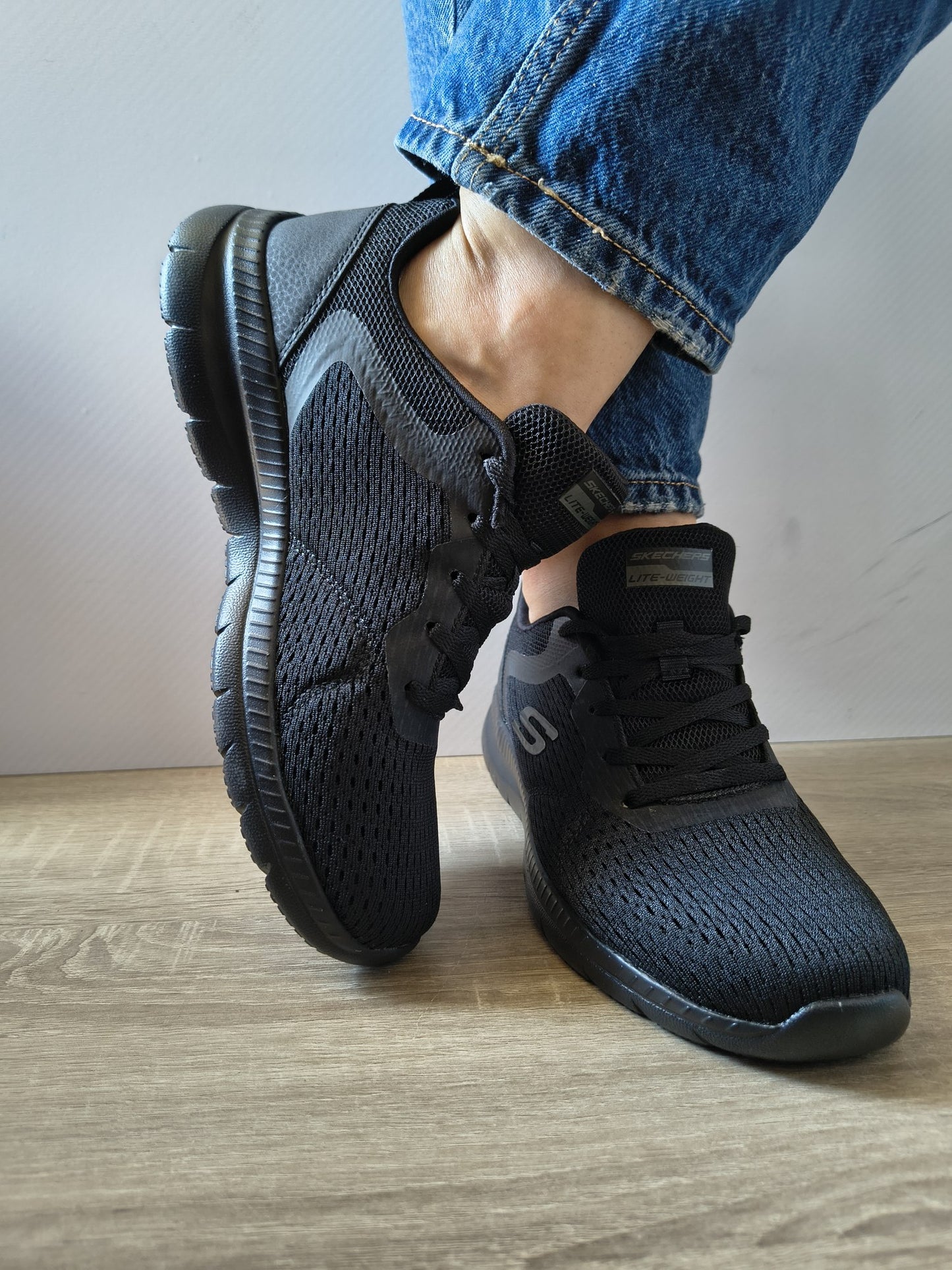PANTOFI SPORT DAMĂ SKECHERS 12607 BBK NEGRI