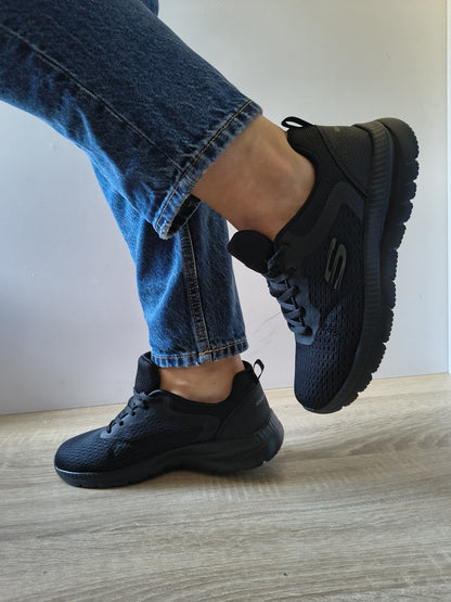 PANTOFI SPORT DAMĂ SKECHERS 12607 BBK NEGRI