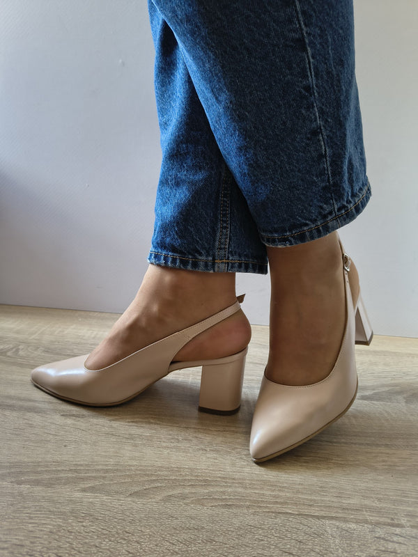 PANTOFI ELEGANȚI DAMĂ ANTONIO 8420 NUDE - imagine 2