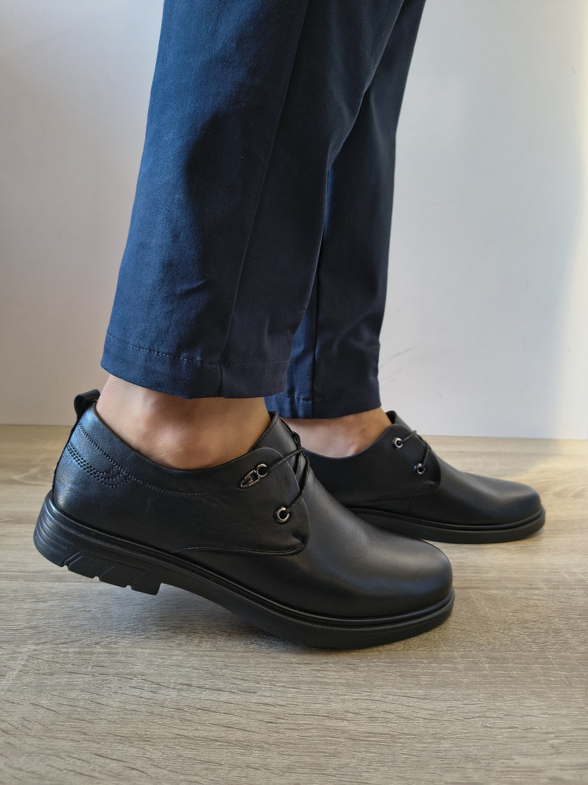 PANTOFI CASUAL BĂRBAȚI MELS 88513 NEGRI - imagine 2