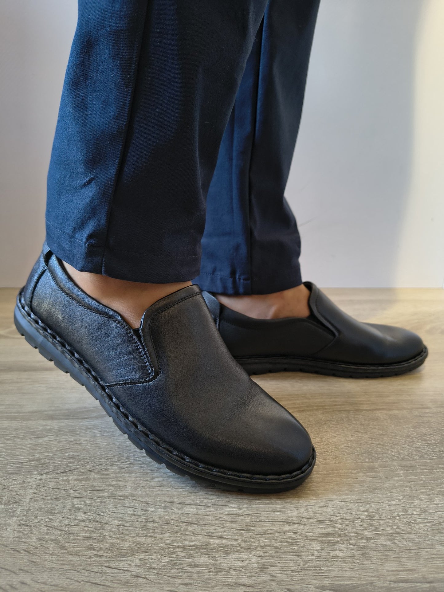 PANTOFI CASUAL BĂRBAȚI MELS MX22003 NEGRI
