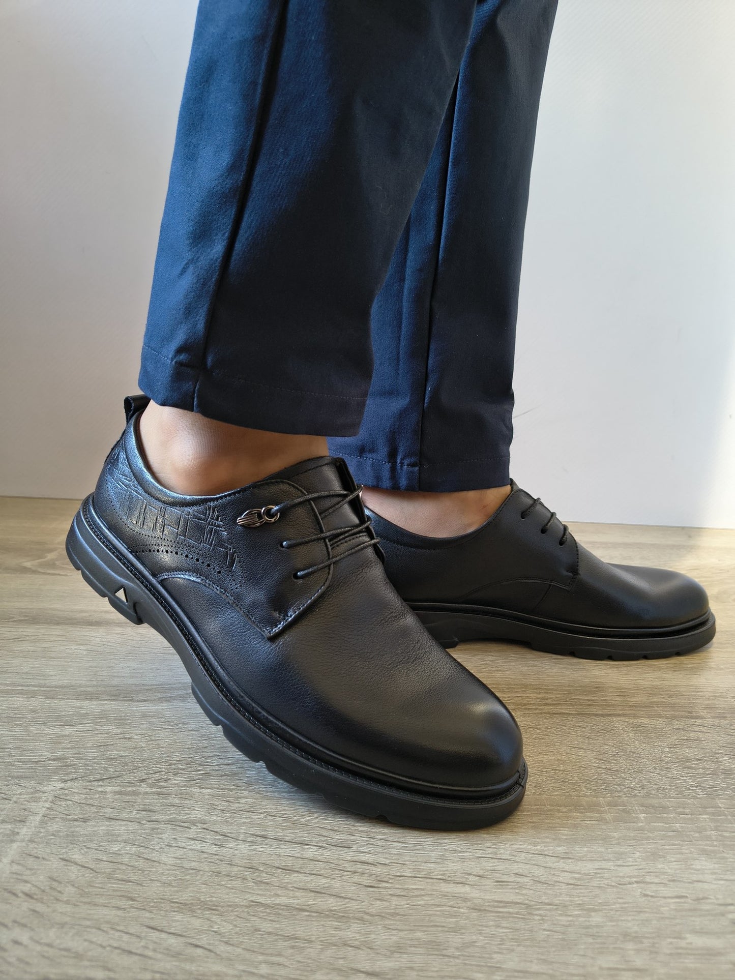 PANTOFI CASUAL BĂRBAȚI MELS 91817 NEGRI