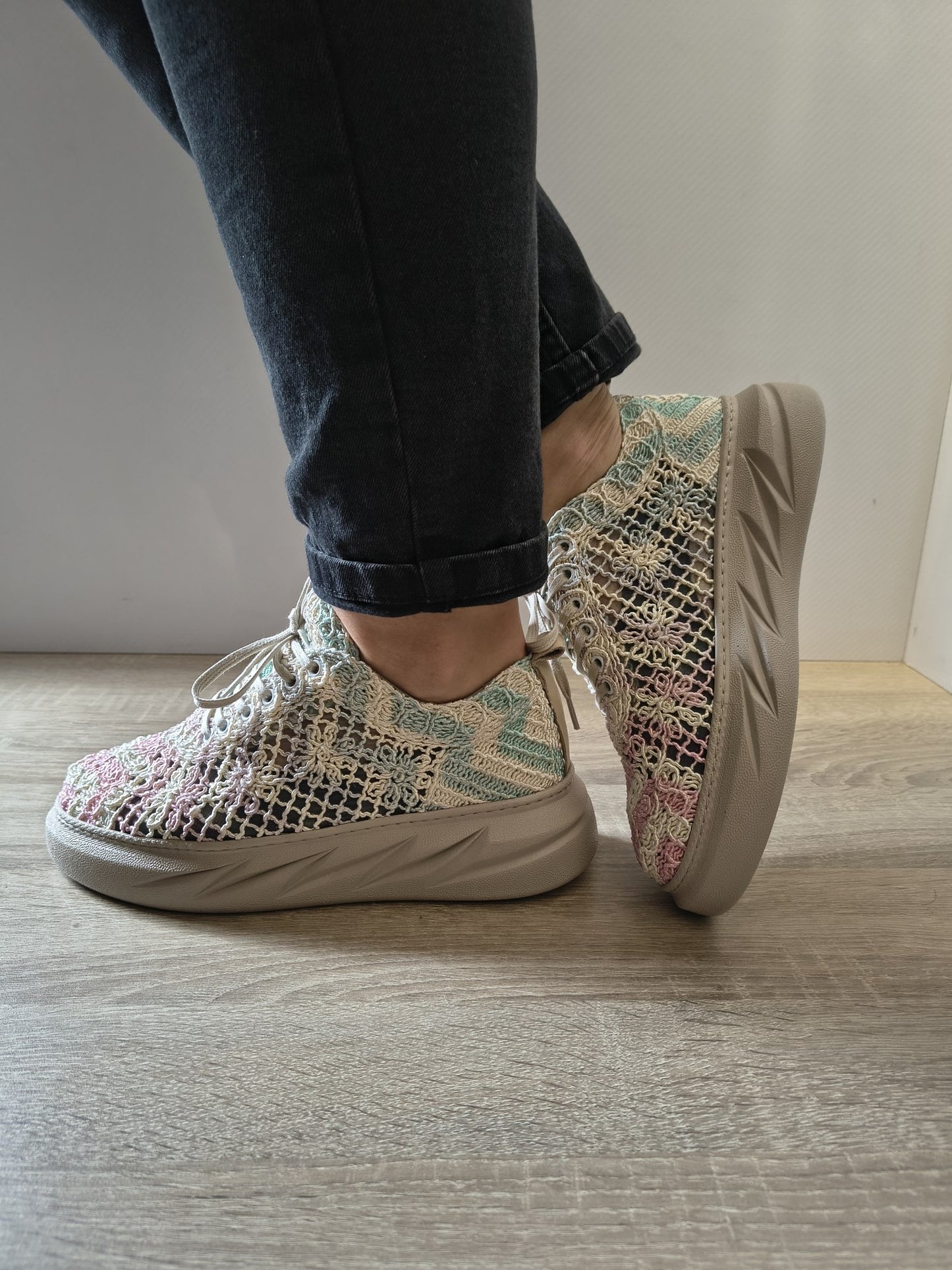 PANTOFI CASUAL DAMĂ BIO FLEX 023 TKS-450 CREM