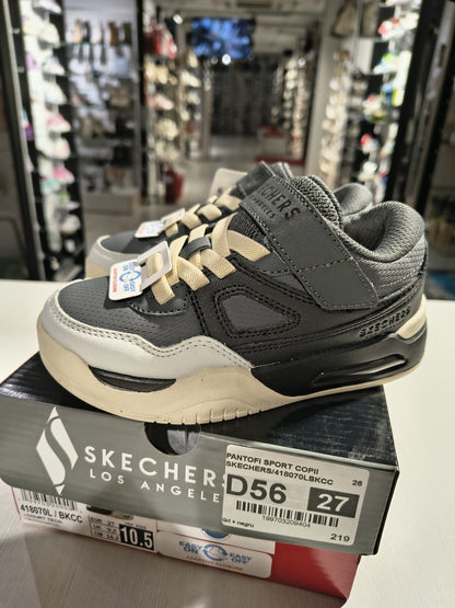 PANTOFI SPORT COPII SKECHERS 418070LBKCC GRI/NEGRU