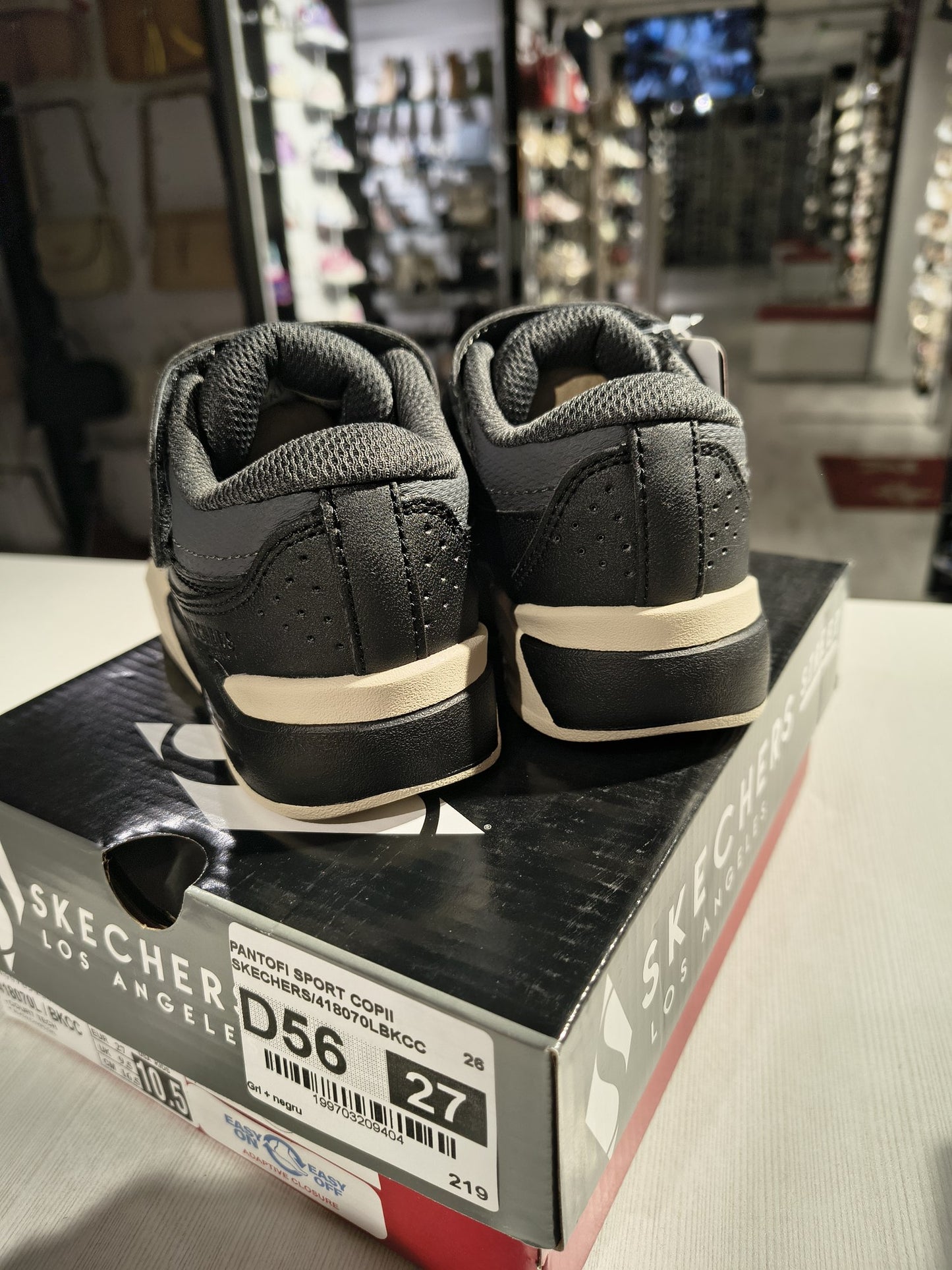 PANTOFI SPORT COPII SKECHERS 418070LBKCC GRI/NEGRU