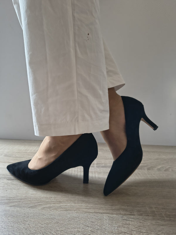 PANTOFI ELEGANȚI DAMĂ TAMARIS 22434-41 004 NEGRI VELUR - imagine 3