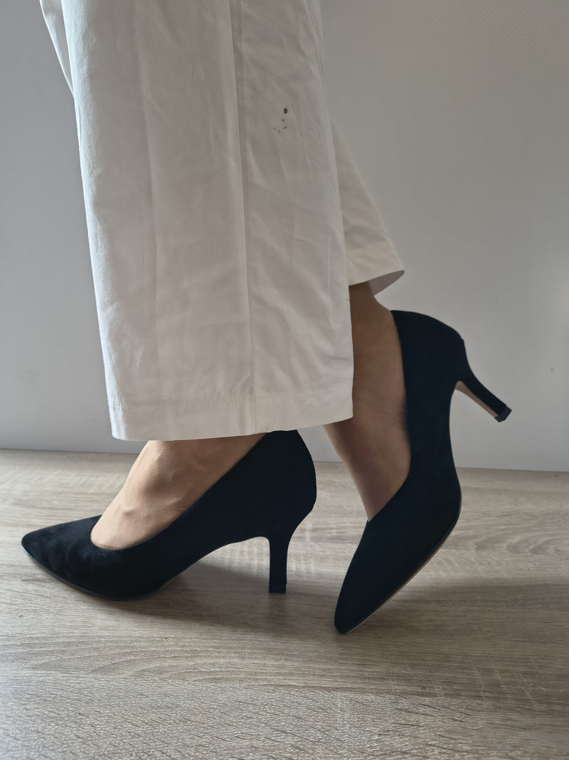 PANTOFI ELEGANȚI DAMĂ TAMARIS 22434-41 004 NEGRI VELUR - imagine 3