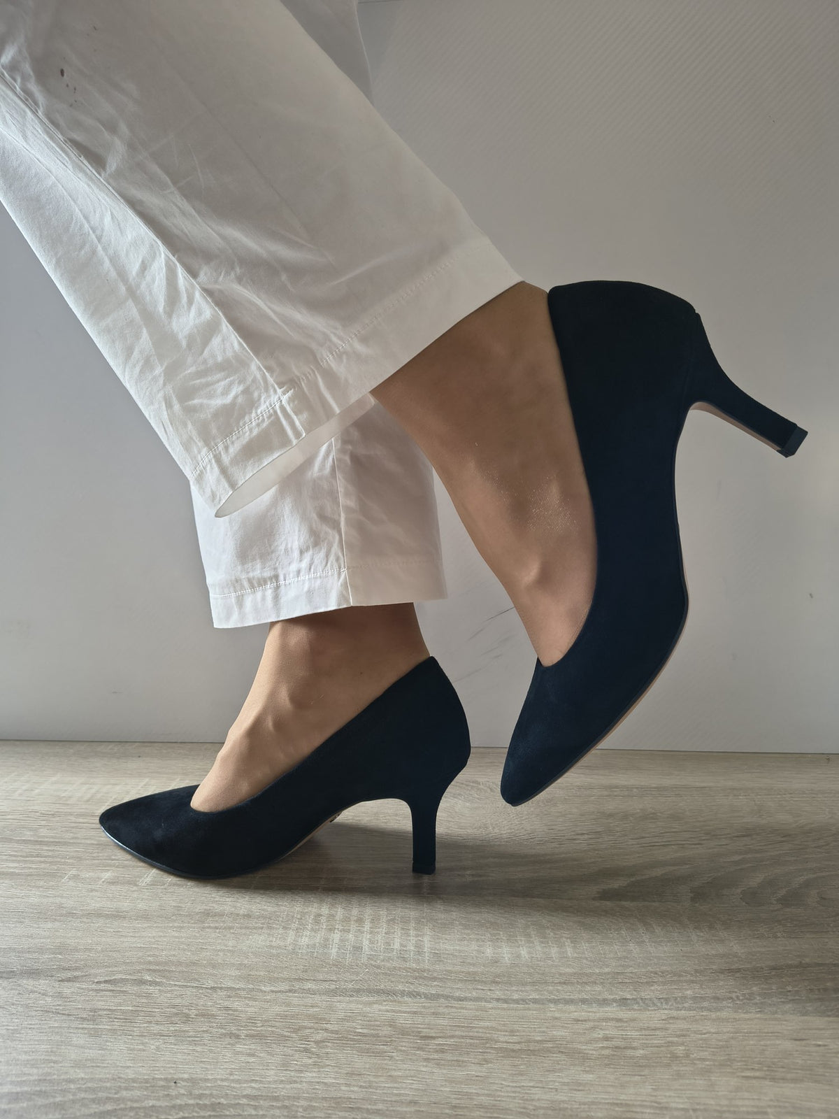 PANTOFI ELEGANȚI DAMĂ TAMARIS 22434-41 004 NEGRI VELUR - imagine 6