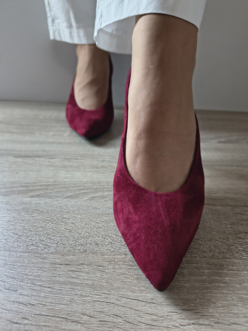 PANTOFI ELEGANȚI DAMĂ TAMARIS 22456-47 537 BORDO VELUR - imagine 4