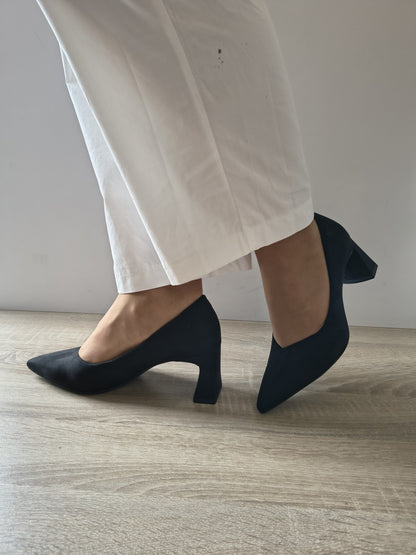 PANTOFI ELEGANȚI DAMĂ TAMARIS 22453-45 001 NEGRI VELUR