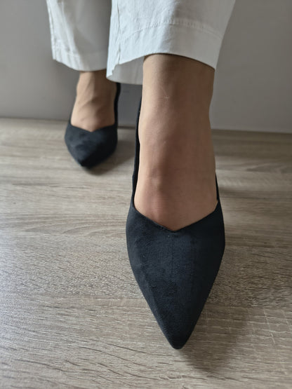 PANTOFI ELEGANȚI DAMĂ TAMARIS 22453-45 001 NEGRI VELUR