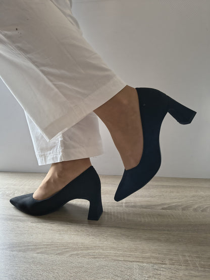 PANTOFI ELEGANȚI DAMĂ TAMARIS 22453-45 001 NEGRI VELUR