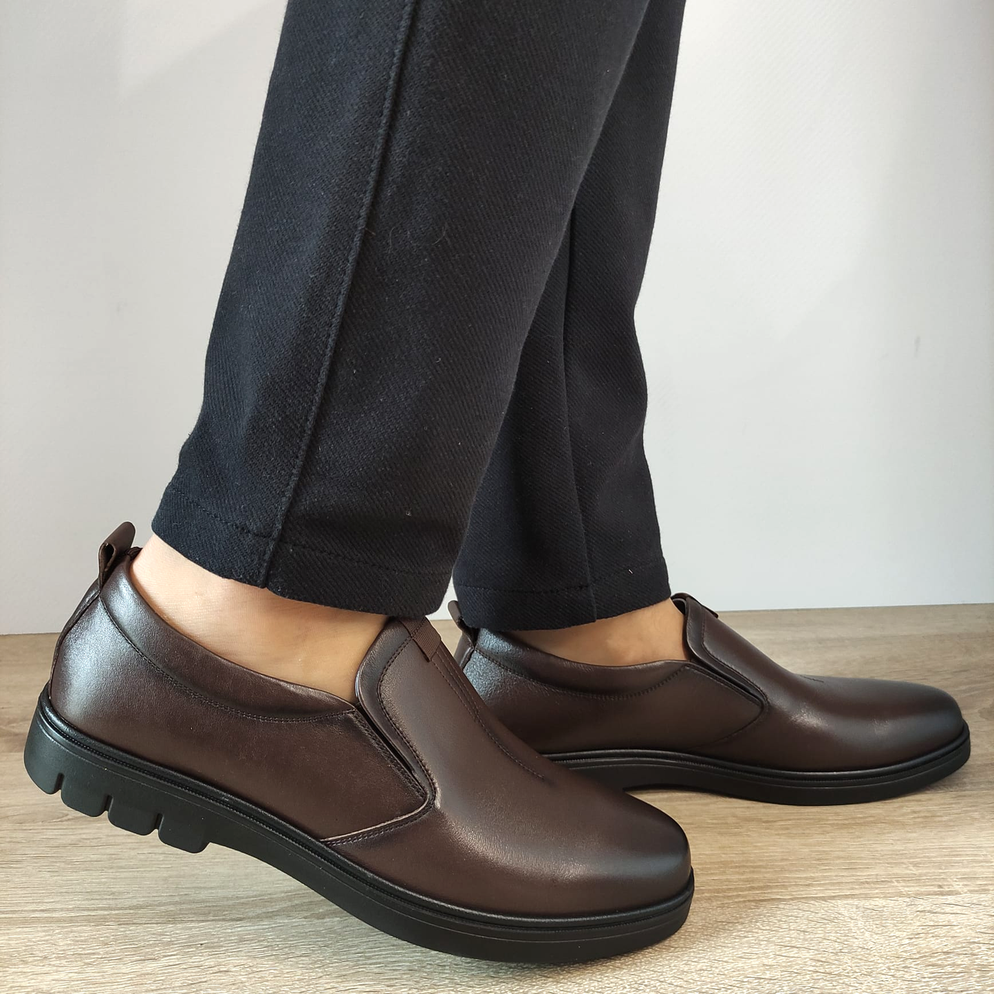 PANTOFI BIG ELEGANTI BARBATI MELS 96335 COFFEE (MARIMI MARI)