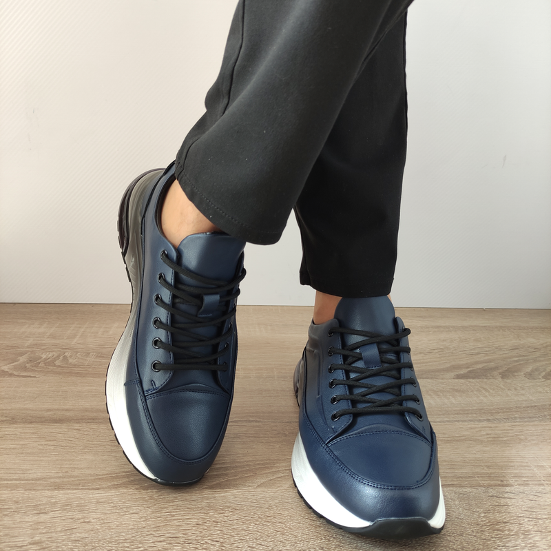 PANTOFI CASUAL BARBATI BERLINER D07091 BLEUMARIN - imagine 4