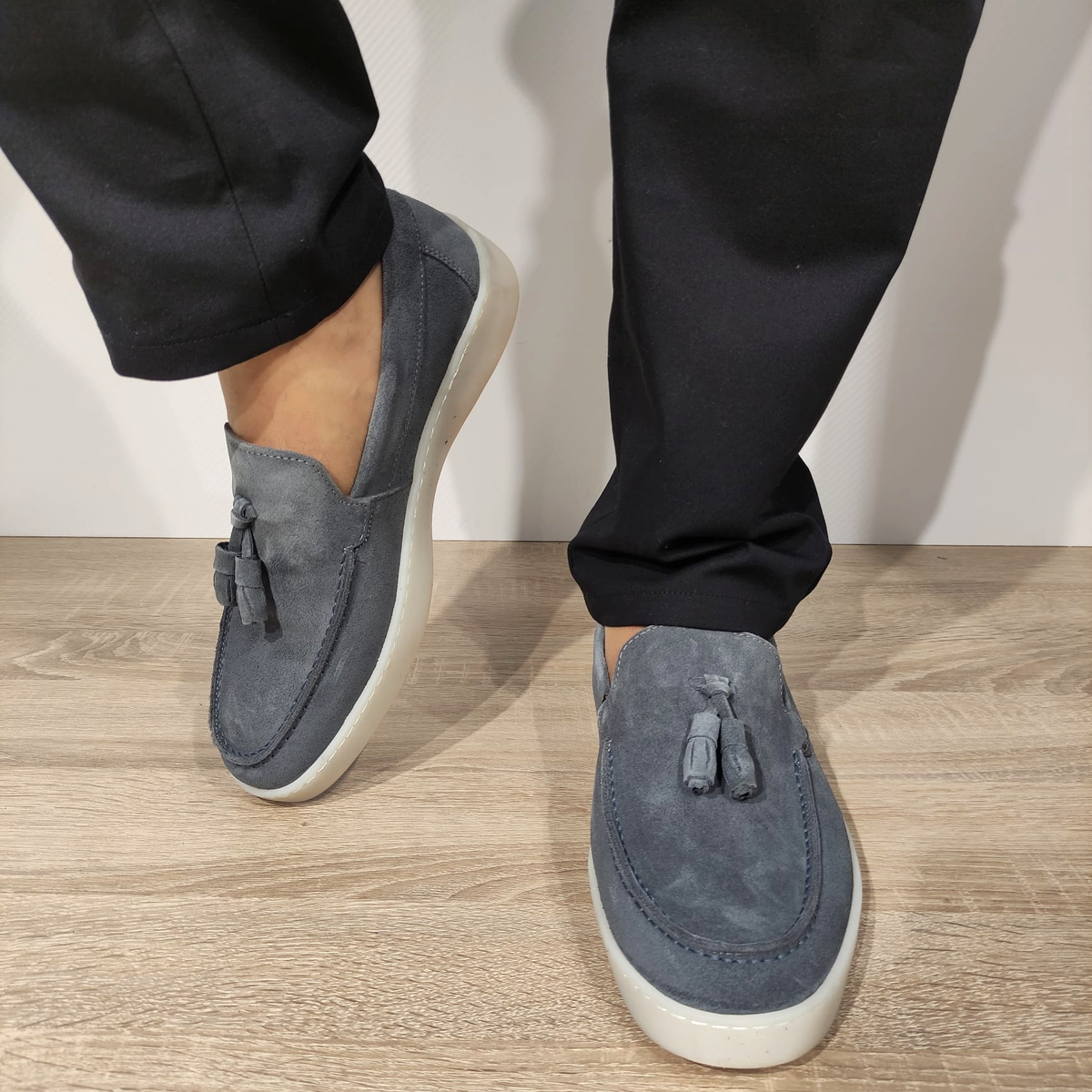 PANTOFI CASUAL BARBATI DOGATI 803 GRI - imagine 5