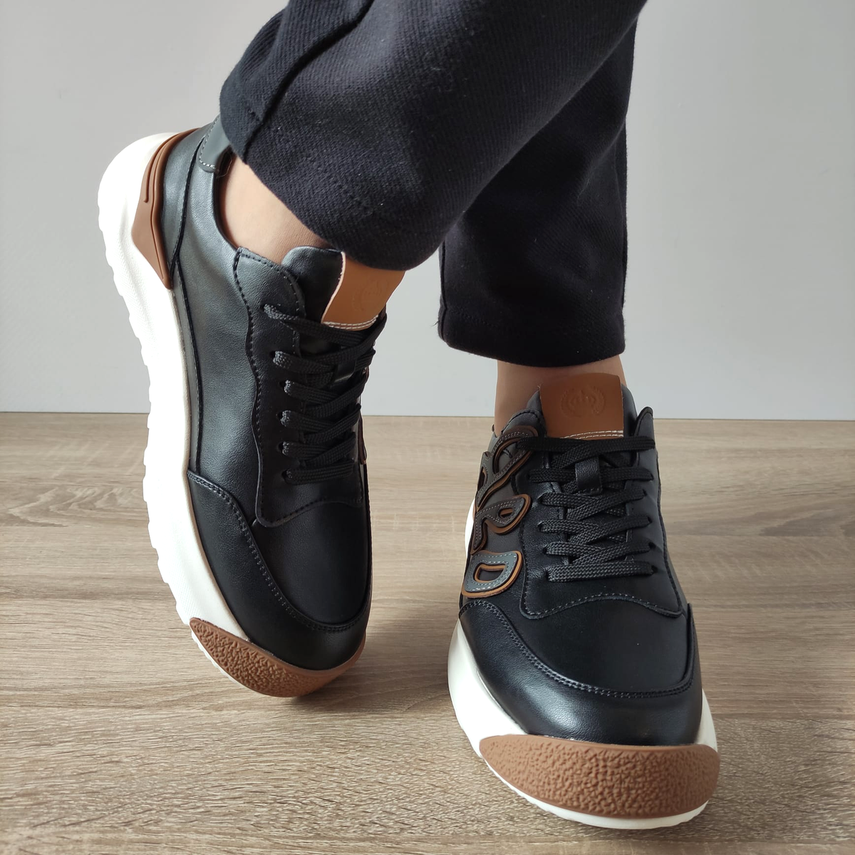 PANTOFI CASUAL BARBATI FRANCO GERARDO 10001 NEGRI - imagine 6