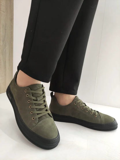 PANTOFI CASUAL BARBATI FRANCO GERARDO 24208B VERZI KHAKI