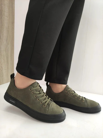 PANTOFI CASUAL BARBATI FRANCO GERARDO 24208B VERZI KHAKI