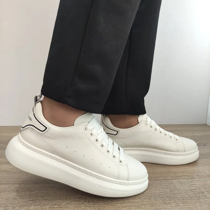 PANTOFI CASUAL BARBATI FRANCO GERARDO 3221 ALBI (SPRE CREM)