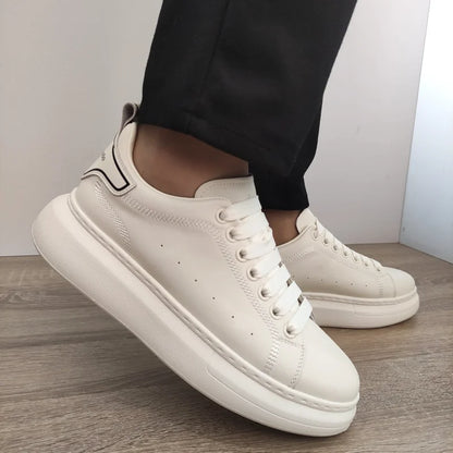 PANTOFI CASUAL BARBATI FRANCO GERARDO 3221 ALBI (SPRE CREM)