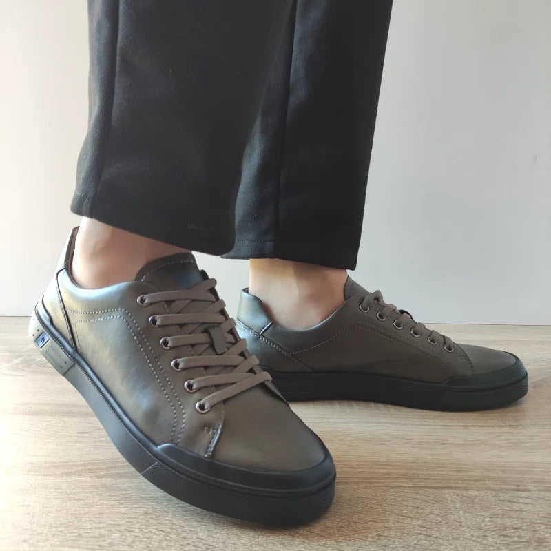 PANTOFI CASUAL BARBATI FRANCO GERARDO RE929-12 GRI - imagine 2