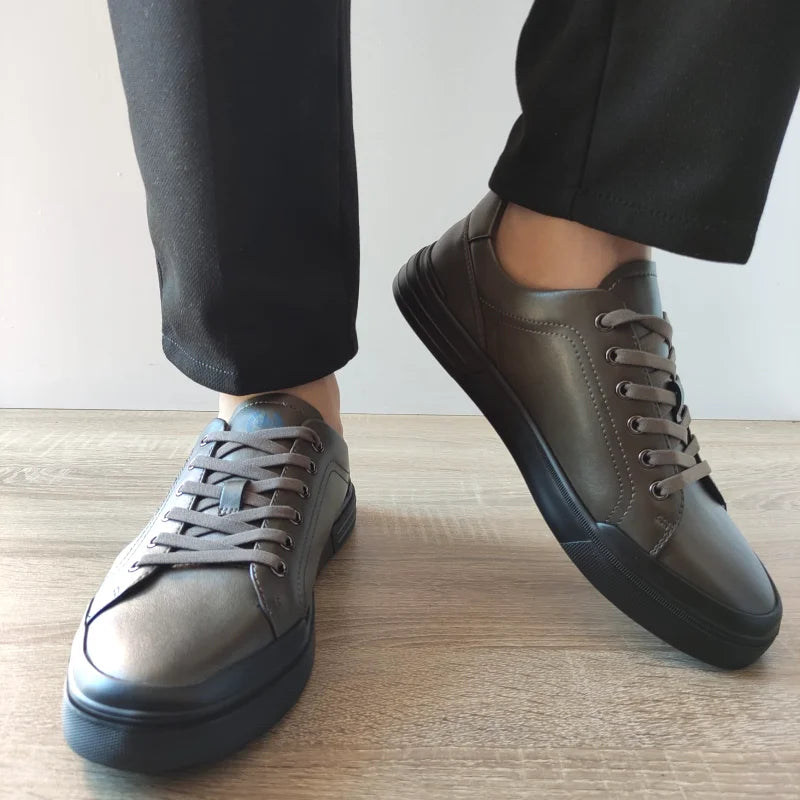 PANTOFI CASUAL BARBATI FRANCO GERARDO RE929-12 GRI - imagine 5