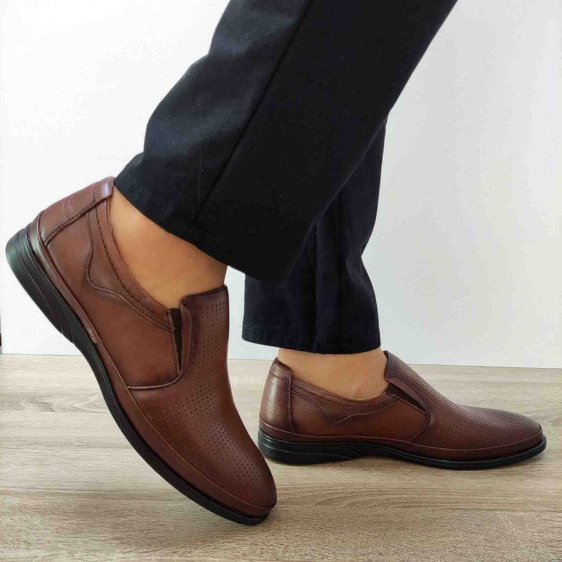 PANTOFI CASUAL BARBATI GORETTI B28-651-2 MARO - imagine 5