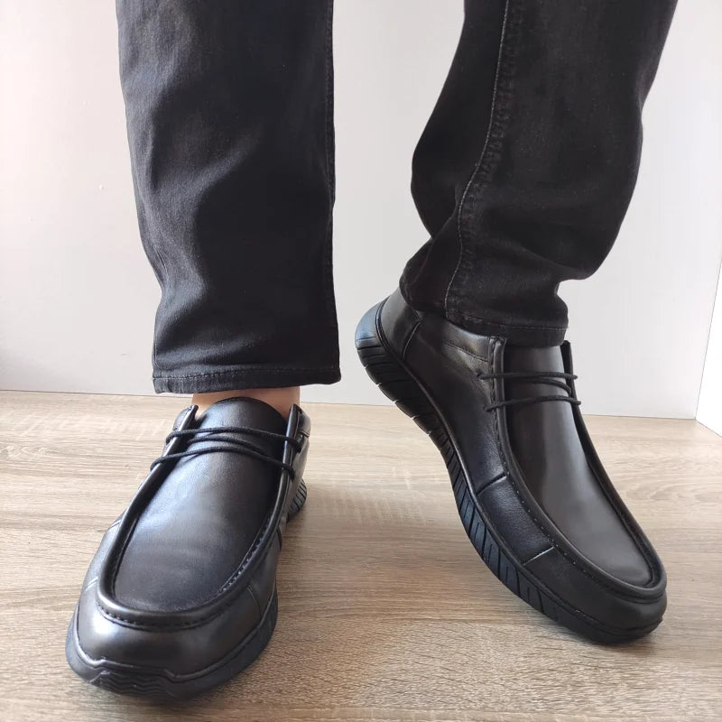 PANTOFI CASUAL BARBATI GORETTI B64-1453 NEGRI - imagine 4