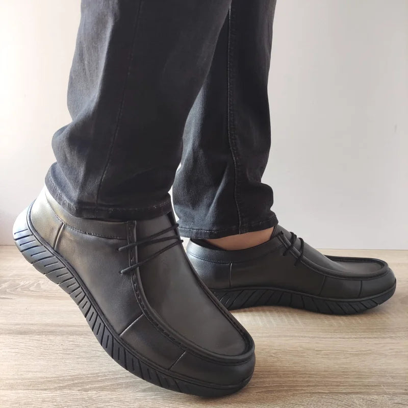 PANTOFI CASUAL BARBATI GORETTI B64-1453 NEGRI - imagine 3