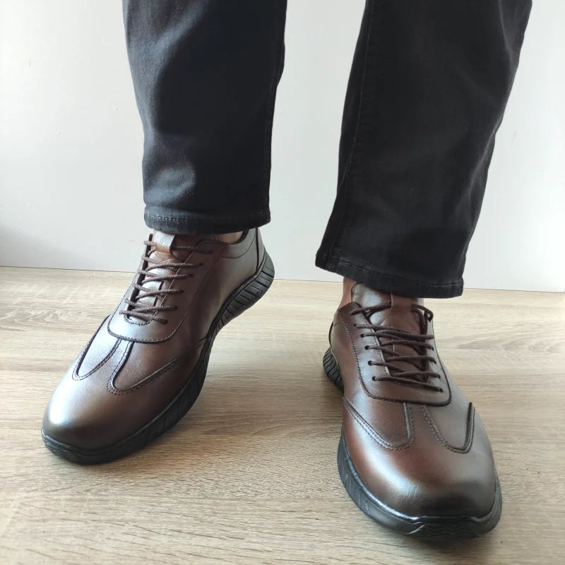 PANTOFI CASUAL BARBATI GORETTI B64-2450 MARO - imagine 4