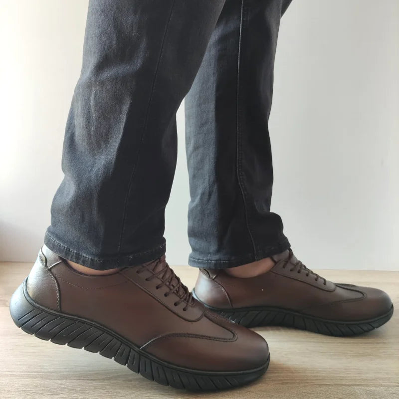 PANTOFI CASUAL BARBATI GORETTI B64-2450 MARO - imagine 5