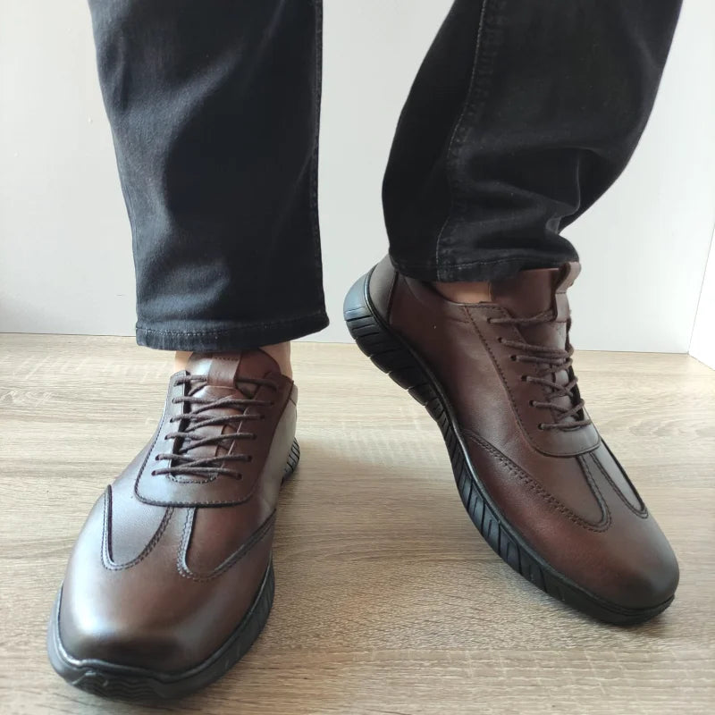PANTOFI CASUAL BARBATI GORETTI B64-2450 MARO - imagine 3