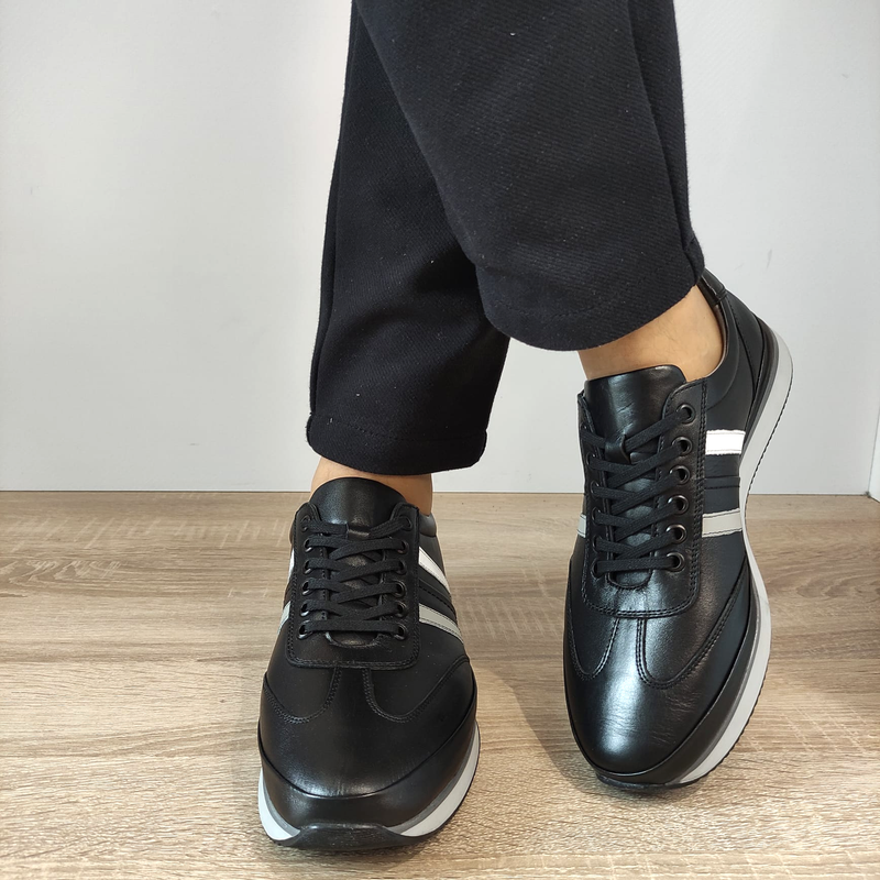 PANTOFI CASUAL BARBATI GORETTI B67-2101 NEGRI - imagine 3