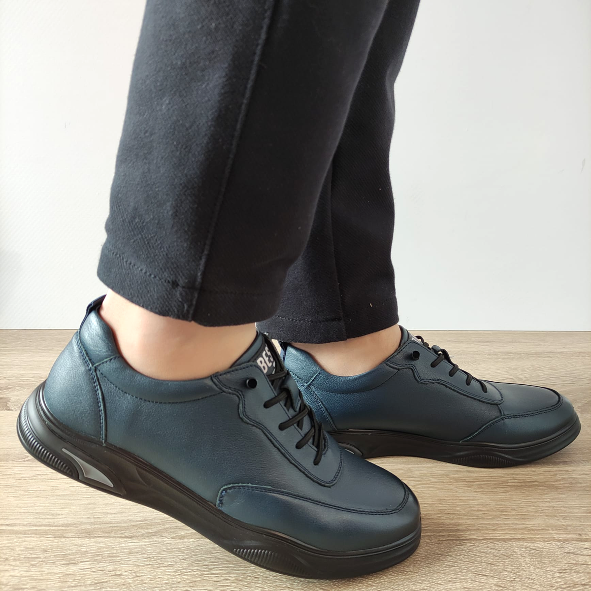 PANTOFI CASUAL BARBATI MELS 10200 ALBASTRI - imagine 2