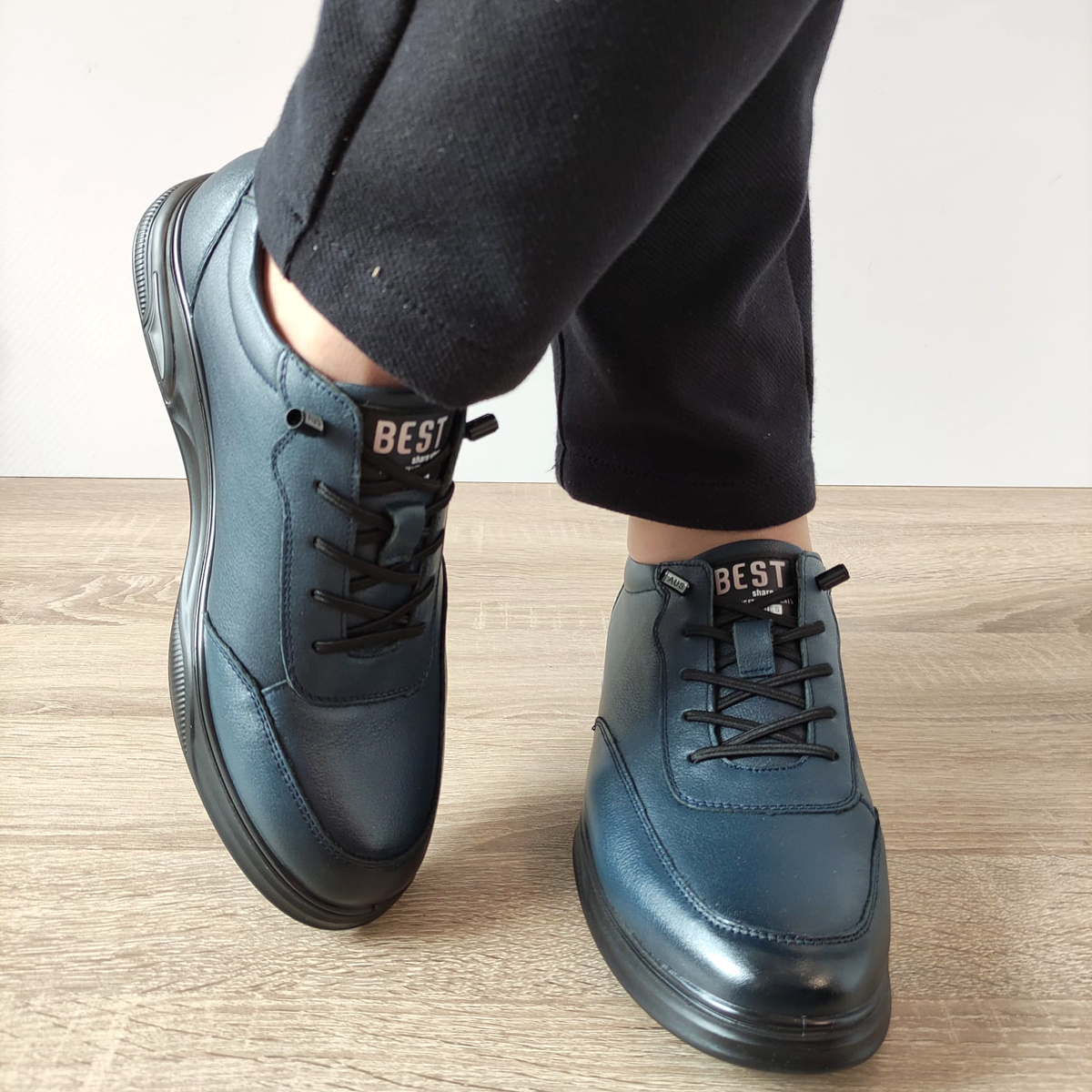 PANTOFI CASUAL BARBATI MELS 10200 ALBASTRI - imagine 6