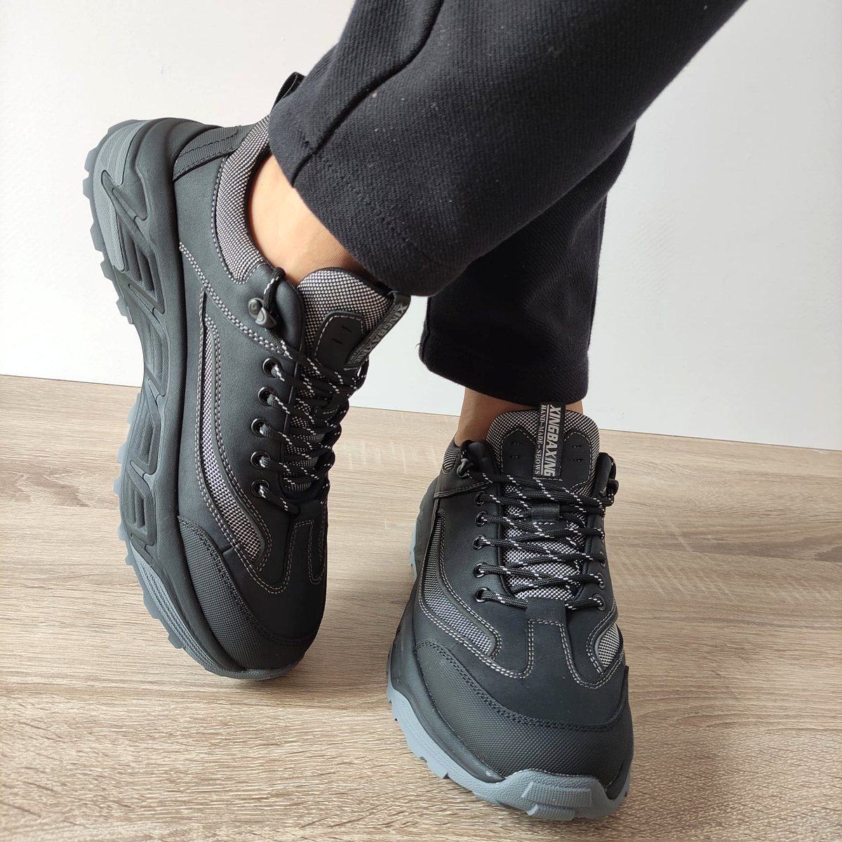 PANTOFI CASUAL BARBATI MELS 8805 NEGRI - imagine 5