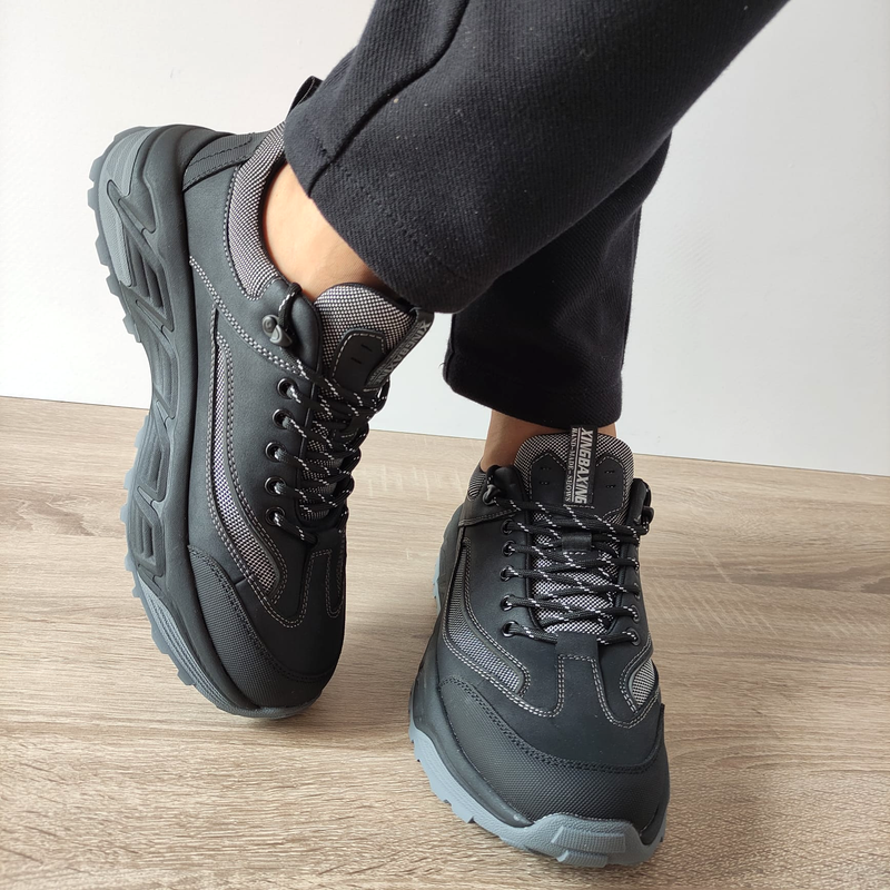 PANTOFI CASUAL BARBATI MELS 8805 NEGRI - imagine 5