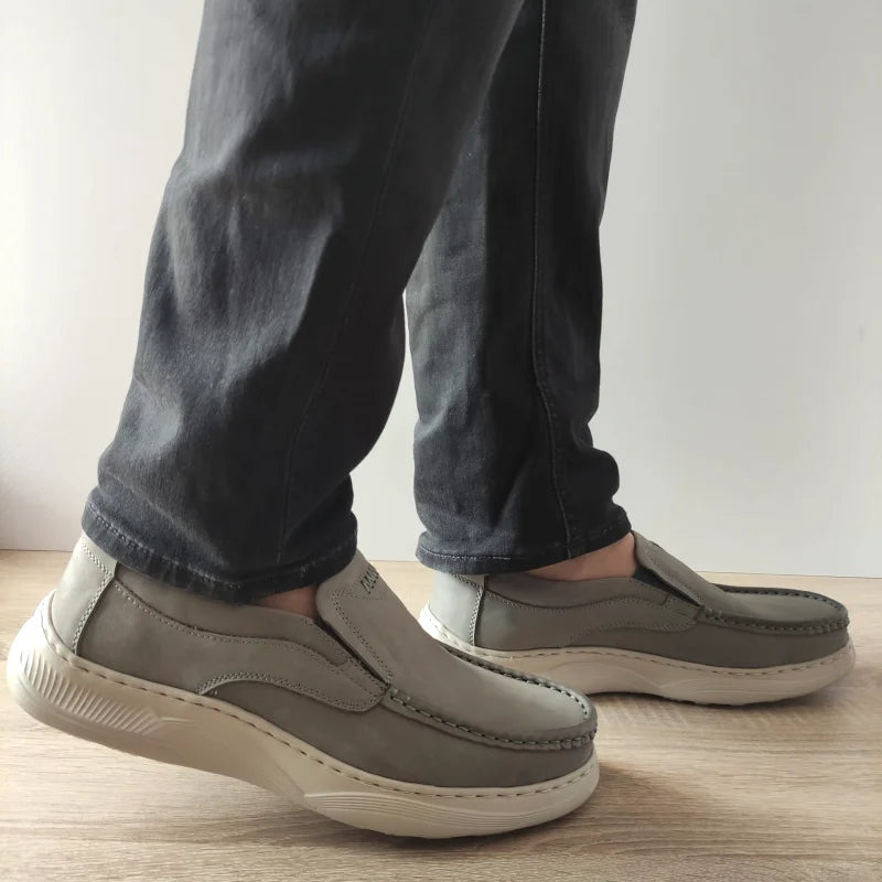 PANTOFI CASUAL BARBATI MELS B095 GRI - imagine 2