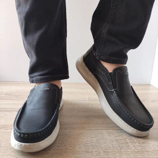 PANTOFI CASUAL BARBATI MELS B095 NEGRI - imagine 5