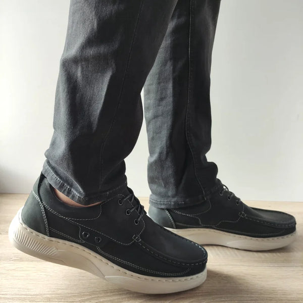 PANTOFI CASUAL BARBATI MELS B096 NEGRI - imagine 2